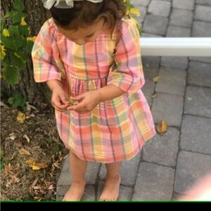 Gap 3T tartan style dress lined VGUC